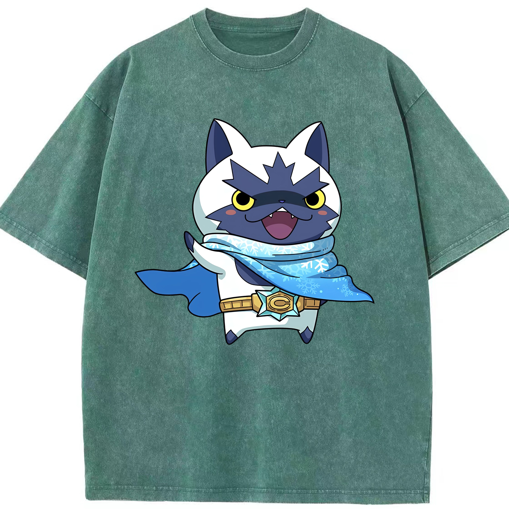 （画像用） 妖怪ウォッチ Yo-kai Watch 綿100% ヴィンテージ風 半袖Tシャツ（フロントプリント）